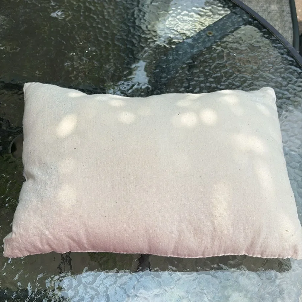 Handmade Vintage Heart and Bear Pillow